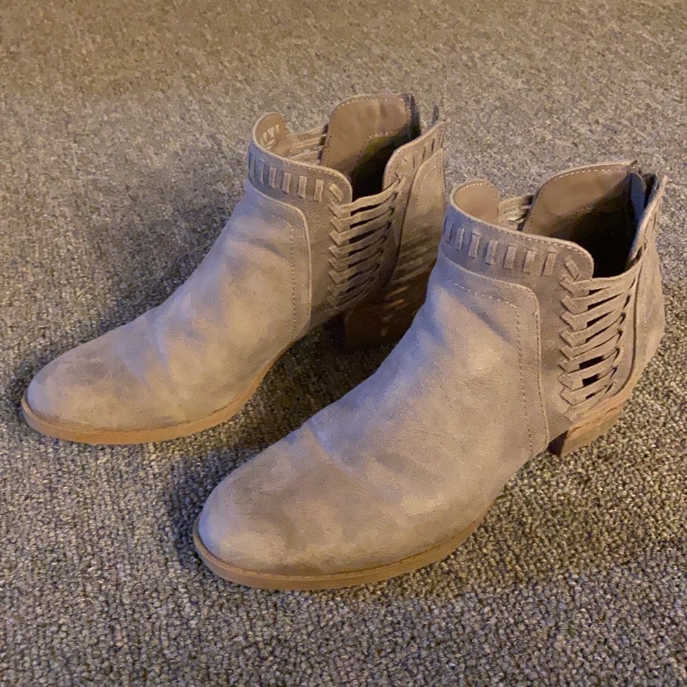Grey ankle boots